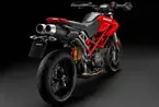 Ducati Hypermotard 796 Rear 3-Quarter 'Black/Red' image