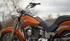 Harley Davidson Fat Boy Close-up Shot image