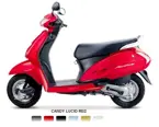 Honda Activa Side View 'Candy Lucid Red' image