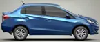 Honda Brio Amaze Side View 'Majestic Blue Metallic' image