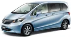 Honda Freed MPV 3-Quarter Front 'Alabaster Silver Metallic' image