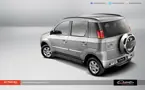 Mahindra Quanto 3-Quarter Rear 'Mist Silver' image