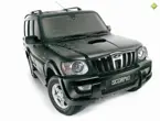 Mahindra Scorpio 3-Quarter Front 'Fiery Black' image