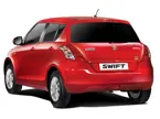 2011 Maruti Swift 3-Quarter Rear 'Red' image