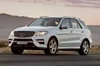 Mercedes M-Class 2012 3-Quarter Front 'Silver Metallic' image