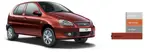 Tata Indica V2 (Spice Red) Front 3-Quarter image