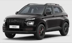 Hyundai Venue Knight Edition Front 3-Quarter View