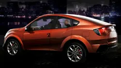 Mahindra XUV Aero Coupe Concept Rear 3-Quarter