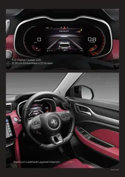 MG Astor Instrument Cluster & Steering Wheel