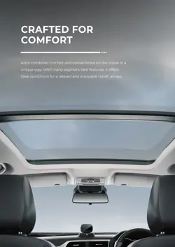 MG Astor Sunroof (Interior Shot)