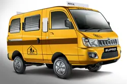 Mahindra Supro School Bus Front 3-Quarter View