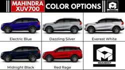 Mahindra XUV700 Colour Options