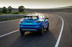 Mahindra Electric XUV400 Rear 3-Quarter View