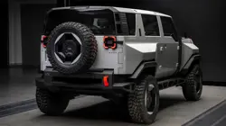 Mahindra Thar EV Rear 3-Quarter View