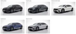 Mercedes EQS Colour Options