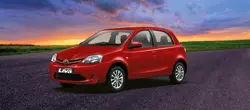 New Toyota Etios Liva Front 3-Quarter (Red)