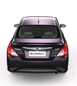 New Nissan Sunny Rear View