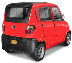 New Bajaj Qute Rear 3-Quarter