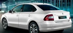 New Skoda Rapid TSI Rear 3-Quarter View