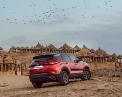 New Tata Harrier Rear 3-Quarter View