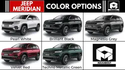 New Jeep Meridian Colour Options
