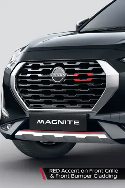 Nissan Magnite Red Edition Front Grille