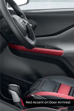 Nissan Magnite Red Edition Red Accent on Door Armrest