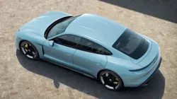 Porsche Taycan Turbo S Upper View