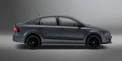 Skoda Rapid Matte Black Edition Side View