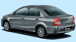 Toyota Etios Rear 3-Quarter