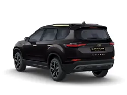 Tata Safari Gold Edition Black Rear 3-Quarter View