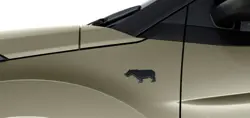 Tata Nexon Kaziranga Satin Black Rhino Mascot