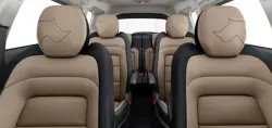 Tata Safari Kaziranga Dual Tone Leather Seats