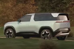 Tata Sierra EV Rear 3-Quarter View