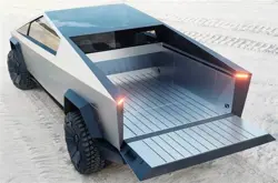 Tesla Cybertruck Rear 3-Quarter View