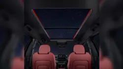 Tata Safari RED Dark Edition Panoramic Sunroof with Mood Lighting