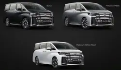 Toyota Vellfire Colour Options