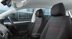 VW Polo Red and White Edition Seats