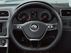 VW Polo Red and White Edition Steering Wheel