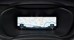 Tata Nexon Dark Edition Navigation Display on Instrument Cluster