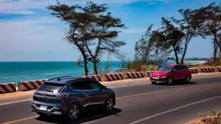 VinFast VF e34 Front & Rear 3-Quarter View