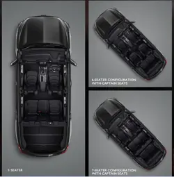 MG Hector Blackstorm Seating Configurations