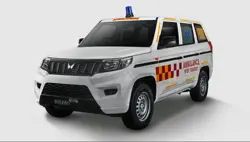 Mahindra Bolero Neo Plus Ambulance Front 3-Quarter View