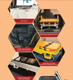 Mahindra Bolero Neo Plus Ambulance Interior Features