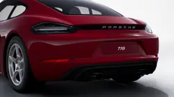 Porsche 718 Cayman GTS 4.0 Rear Closeup Shot