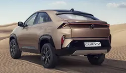 Tata Curvv Rear 3-Quarter View