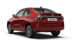 Maruti DZire Rear 3-Quarter View