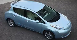 Nissan Leaf Aerial Side View