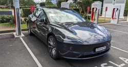 Tesla Model 3 Highland Front 3-Quarter View