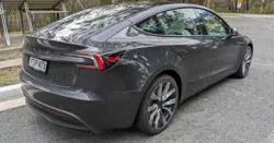 Tesla Model 3 Highland Rear 3-Quarter View